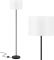 Modern Floor Lamp Simple Design with White Shade & Foot Pedal Switch