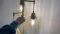 Dimmable Floor Lamp, Industrial Floor Lamps for Living Room, Gold Tree Lamp Standing Lamp Tall Lamps with 3 Elegant Teardrop Cage Head & 800 Lumens LED Bulbs for Living room Bedroom Office Dining Room