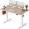 FEZIBO Standing Desk 48 × 24 Inch Electric Height Adjustable, Maple