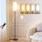 64" Modern Floor Lamp with Remote Control, 9W Bulb Included