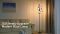 Dimmable Floor Lamp, 3 x 800LM LED Edison Bulbs Included, Farmhouse Industrial Floor Lamp Standing Tree Lamp with Elegant Teardrop Cage Tall Lamps for Living Room Bedroom Office Dining Room-Black