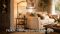 PESRAE Floor Lamp with Table, End Tables with Charging Station